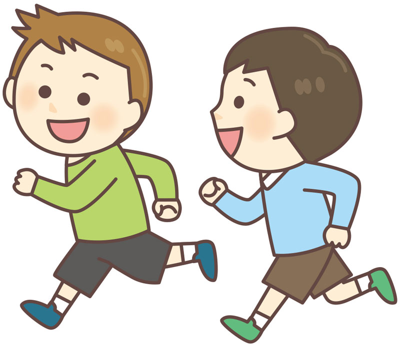 走るこども