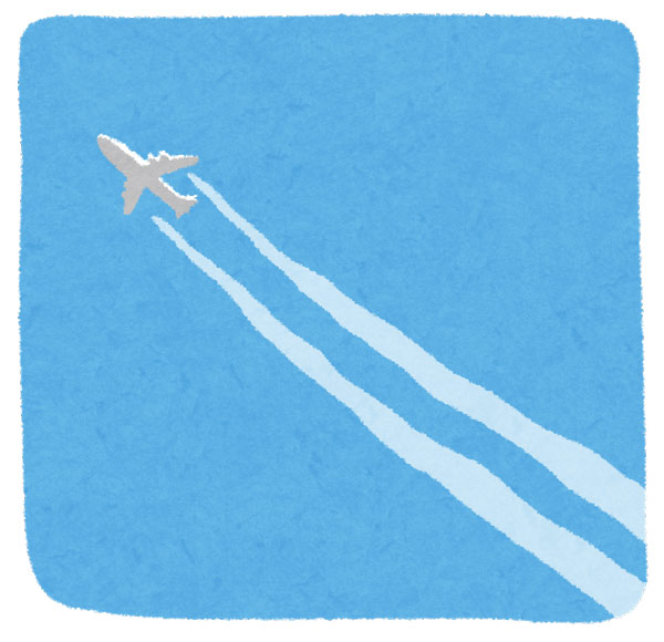 飛行機雲イメージ