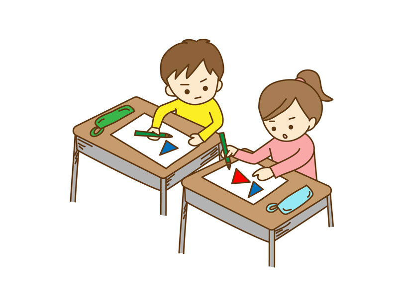 図形を一緒に勉強