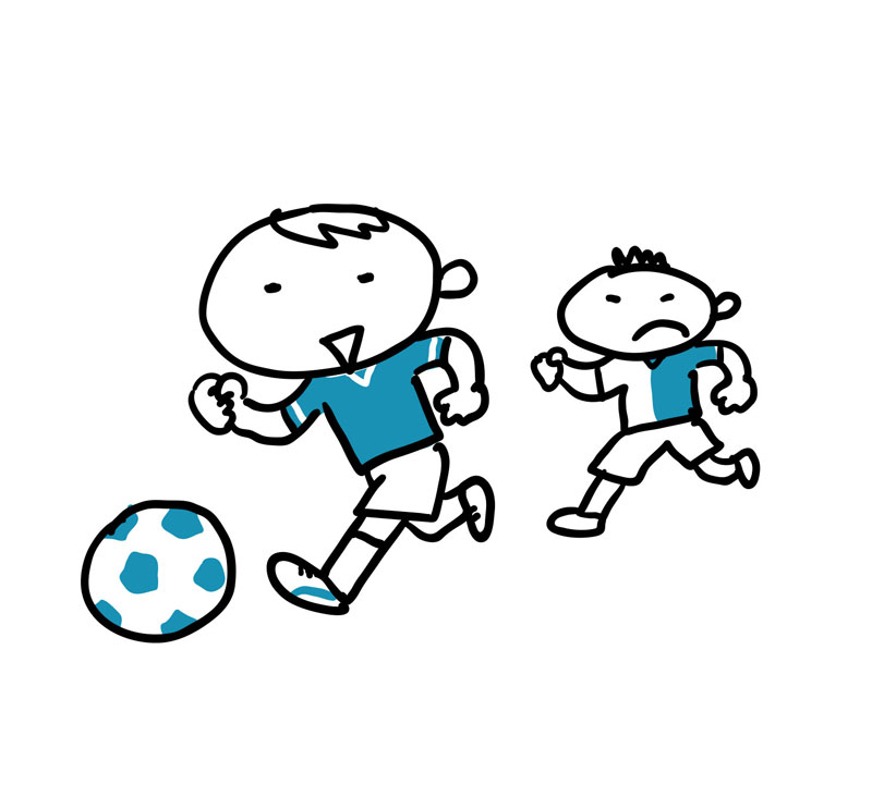 サッカー少年イメージ