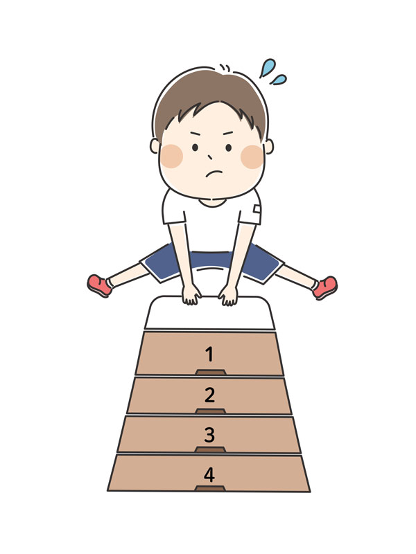 とび箱少年