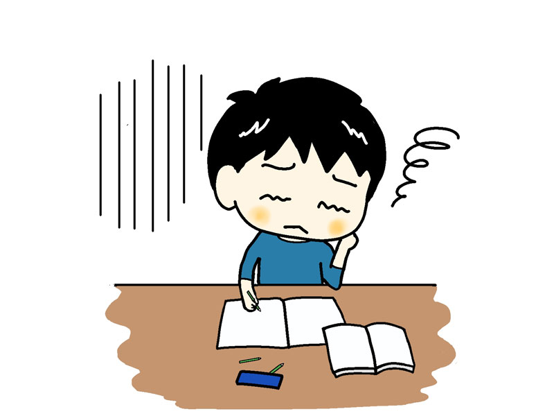 勉強している子