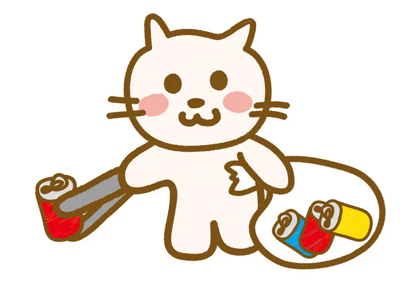 空き缶拾いねこ