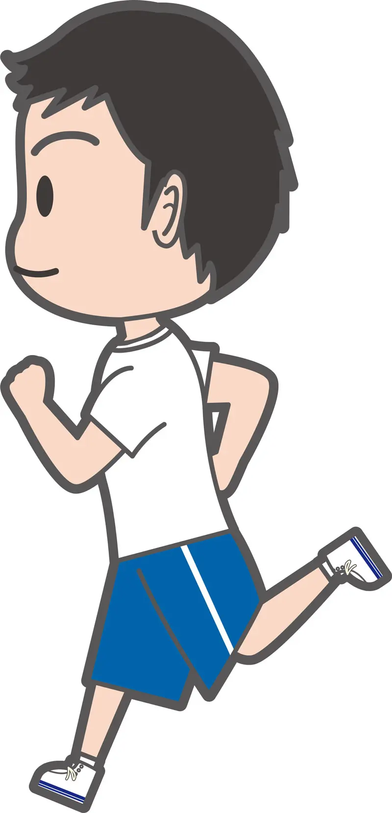 走る少年
