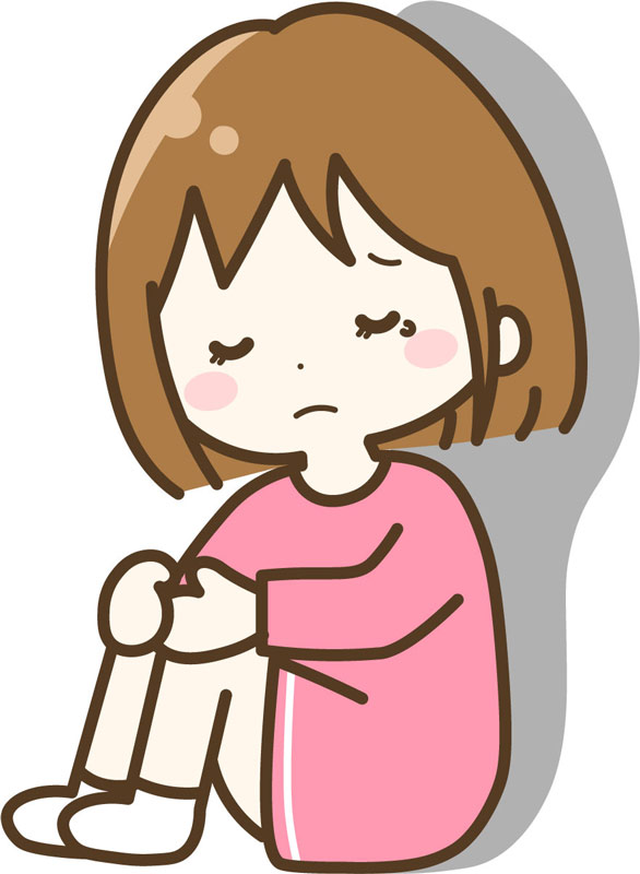 不安な女の子